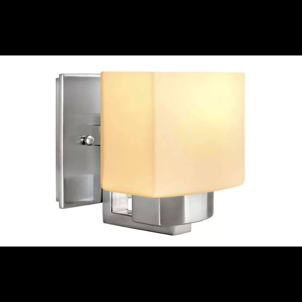Hampton Bay 1light Brushed Nickel Wall Scone